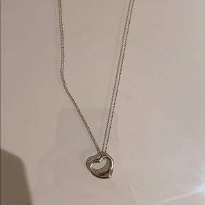 Tiffany Elsa Peretti Open Heart Necklace